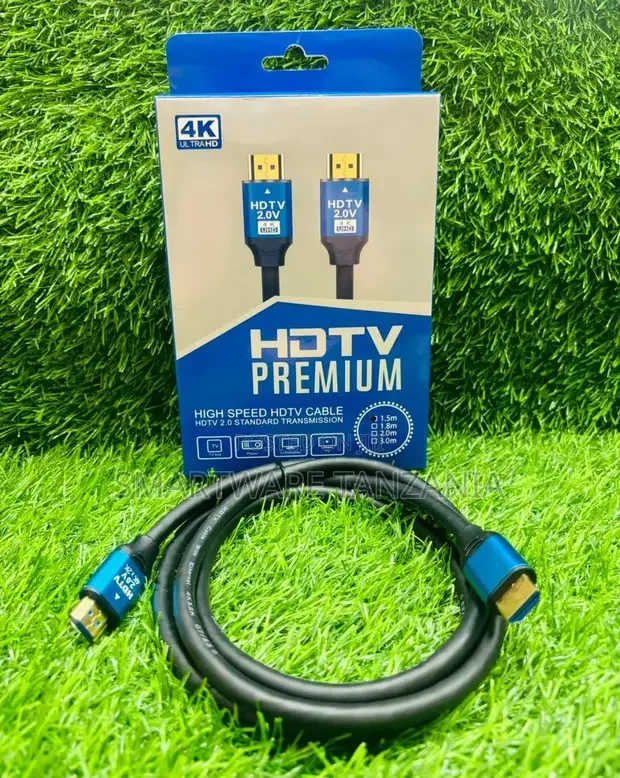 Ultra Hd HDTV Premium High Speed Hdmi Cable, 1.5 Metres, BlackBlue