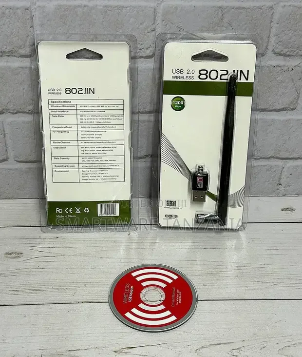 Usb 2.0 Wireless Wifi Adapter 802.11n 1200mbps Antenna