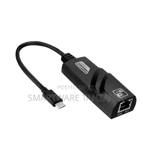 USB 3.1 Type-c To Ethernet RJ45 Male Adapter Connector