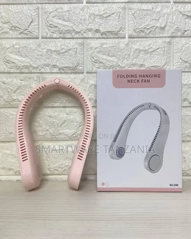 Usb Rechargeable Wearable Neck Fan, Hands Free, Bladeless Fan
