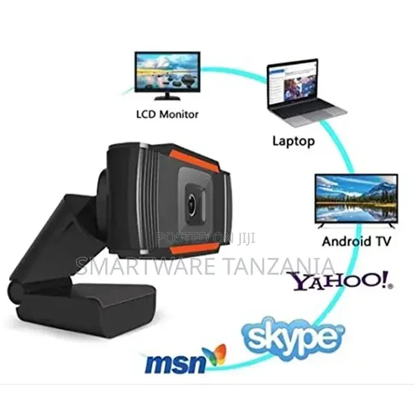 USB Webcam With Built-in Mic, Plug and Play for Computer