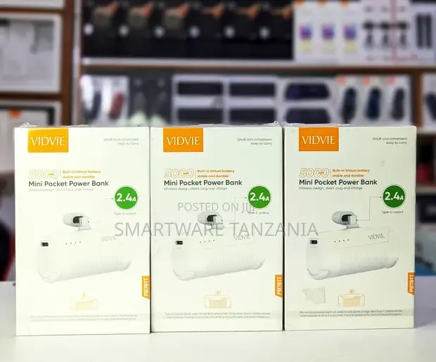Vidvie Pb781t 5000mah Mini Pocket Power Bank With Direct Plug