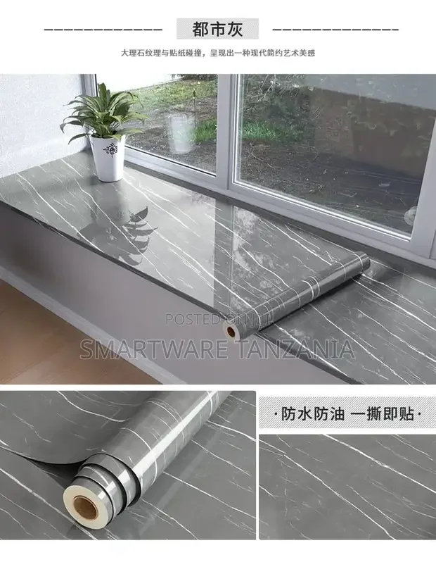 Vinyl Wallpaper, Waterproof, Oilproof and and Heat Resistant