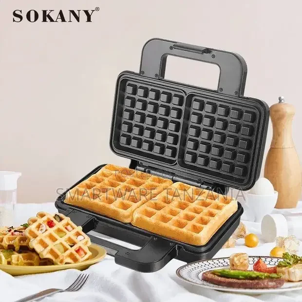 Waffle Maker With Non-stick Coating, Thermostat And Signal