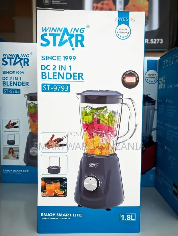Winning Star 2 in 1 Dc Blender 1.8l St-9793 Electric Rechargeable