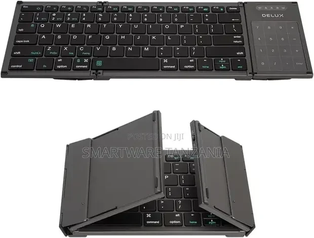 Wireless Bluetooth Folding Keyboard With 2-in-1 Touchpad