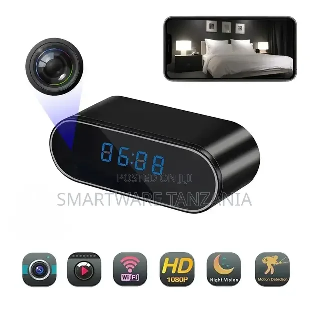 Wireless Hidden Camera Clock HD 1080P Security Camera Motion