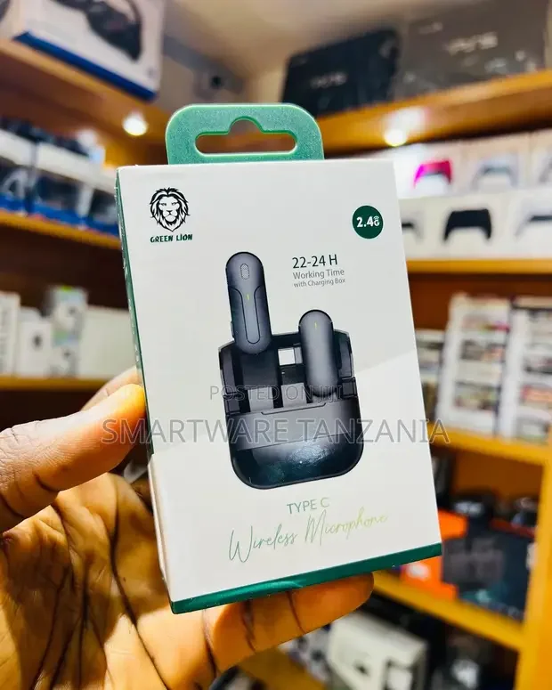 Wireless Lavalier Microphone For AndroidIos Rechargeable