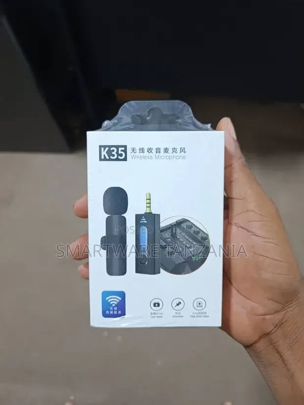 Wireless Microphone 3.5mm Live Wireless Lavalier Mic