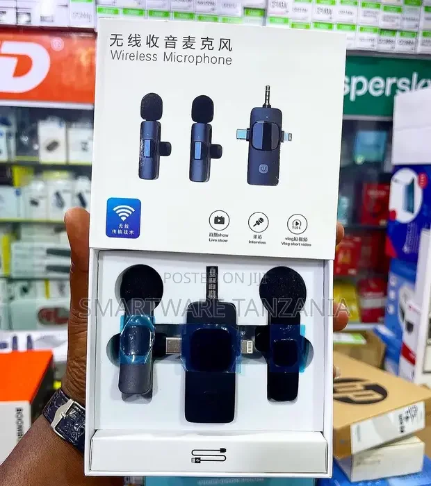 Wireless Microphone For iPhone, Android, Phone, Camera, Laptop