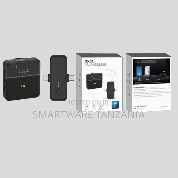 Wireless Microphone Phone Camera Interview Live Recording