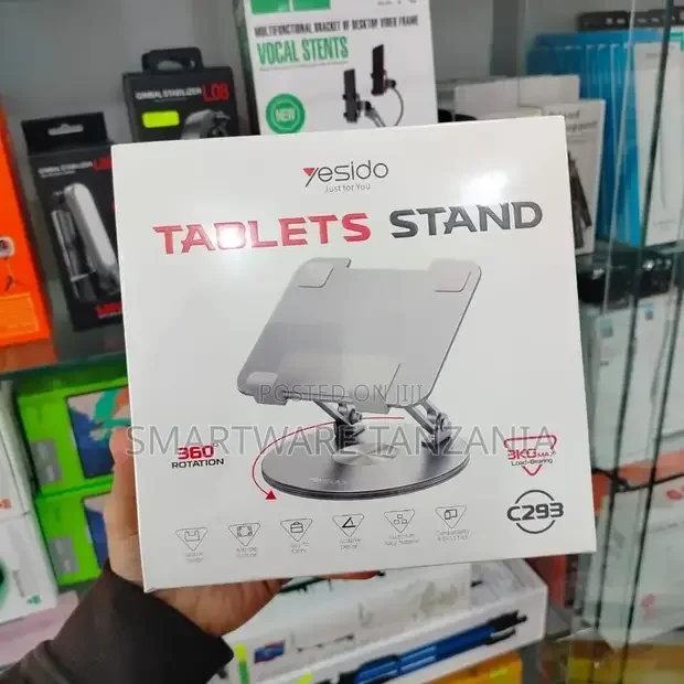 Yesido Aluminum Alloy Desktop Tablet Stand Rotating, Folding