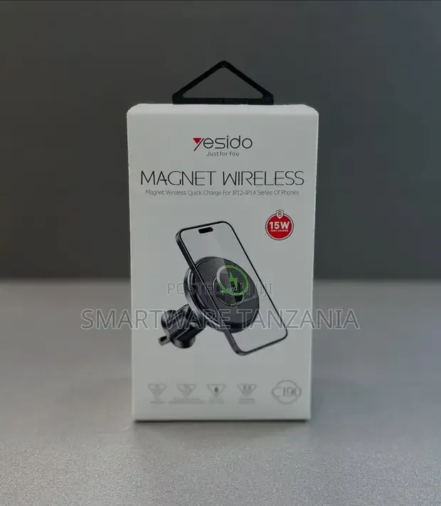 Yesido C190 Magnet Wireless Charger - 15w Fast Charge iPhone 12-16
