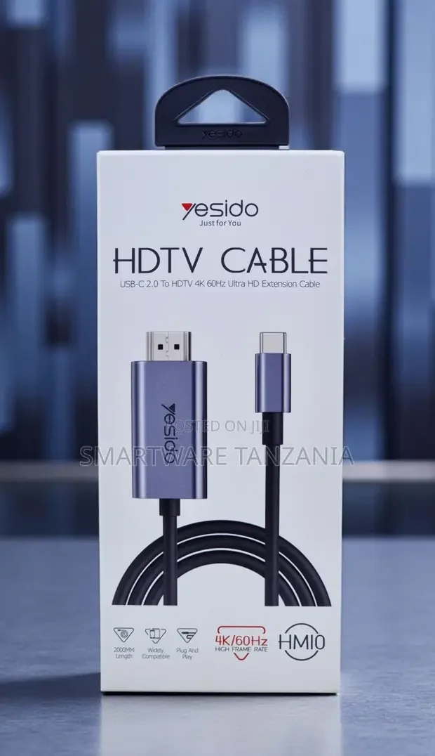 Yesido Hm10 Usb-c To Hdmi Cable 60hz 2m Wide Compatible