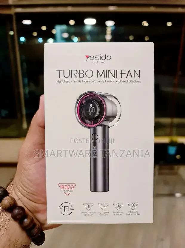 Yesido Yf14 Turbo Mini Fan, a Handheld Portable Fan